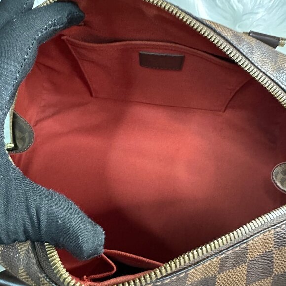 Authentic Louis Vuitton Damier Ebene Ribera MM Satchel Hand Bag - Picture 12 of 16